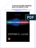 Ebook PDF The Art of Public Speaking 12th Edition by Stephen Lucas PDF