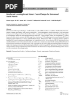 Reinforced Learning-Based Robust Control Design For Unmanned Aerial Vehicle