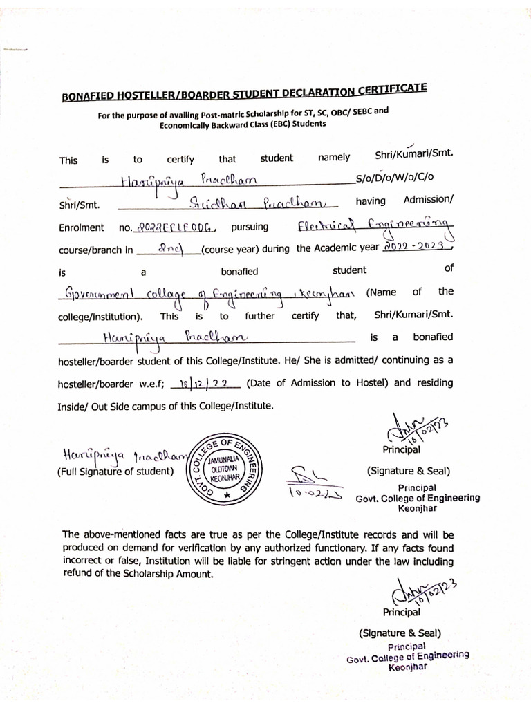 Residential Certificate | PDF