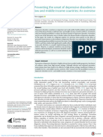 Preventing The Onset of Depressive Disorders in Low and Middle Income Countries An Overview