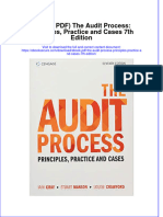 Ebook PDF The Audit Process Principles Practice and Cases 7th Edition PDF