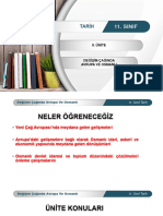 11.sinif 2.üni̇te Tari̇h Deği̇şi̇m Çağinda Avrupa Ve Osmanli-Çözüm Arayişlari Ve Layi̇halarda Osmanli