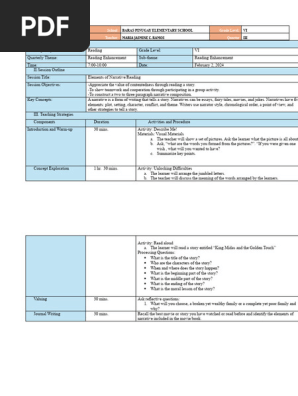 READING-Catch-up Friday Lesson Plan