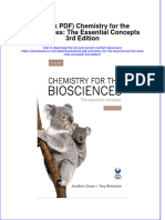 Ebook PDF Chemistry For The Biosciences The Essential Concepts 3rd Edition PDF