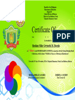 Poster Making Contest Cert