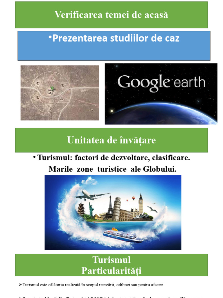 Turismul Factori de Dezvoltare, Clasificare | PDF