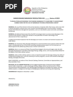 Barangay Resolution for Fund Realignment | PDF | Social Science