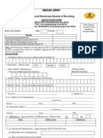 Application Form Indian Army_2013