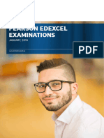 Pearson Edexcel Application Form - Jan 2016