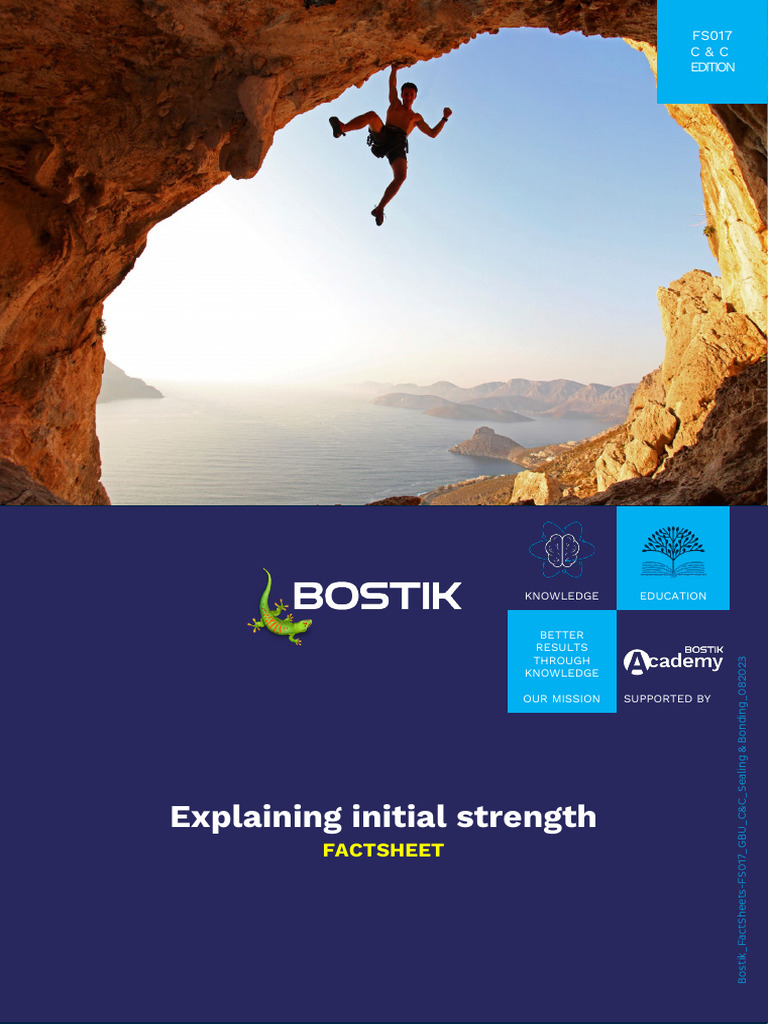 Bostik Global Bulletins Fact Sheet FS017 Explaining Initial Strength