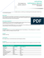 Acoustical Curtainwall Sealant Data Sheet