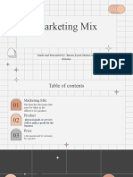 Marketing Mix Product and Price