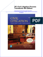 Ebook PDF Civil Litigation Process and Procedures 4th Edition PDF