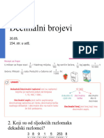 Ponavljanje I Uvod Decimalnih