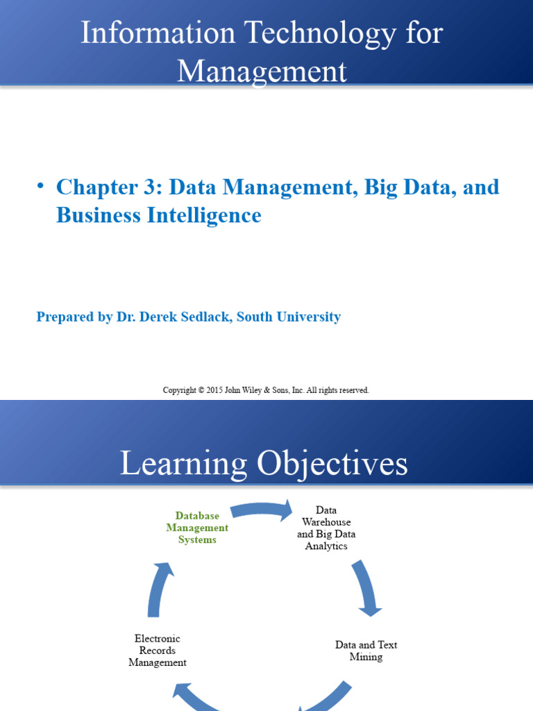 04 - Data Management, Big Data, and Business Intelligence | PDF ...