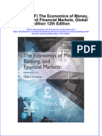 Ebook PDF The Economics of Money Banking and Financial Markets Global Edition 12th Edition PDF