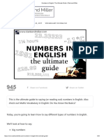 Numbers in English - The Ultimate Guide - Clark and Miller