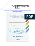 Ebook PDF Classroom Management Engaging Students in Learning 3rd Edition PDF