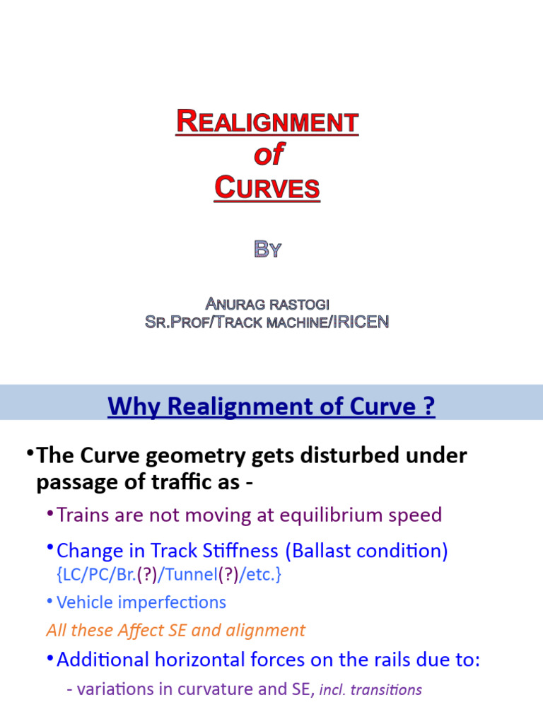 Curve Realignment and Versine Analysis | PDF | Mathematical Analysis ...