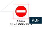 siswa DILARANG MASUK