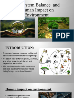 Ecosystem Balance and Human Impact On Environment