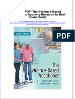 Ebook PDF The Evidence Based Practitioner Applying Research To Meet Client Needs PDF