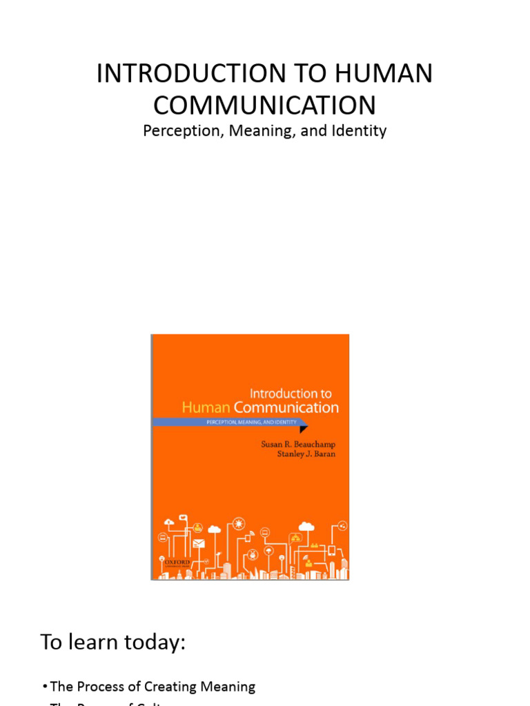 Sesi 1 - Intro To Human Com | PDF | Communication | Psychology