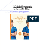 Ebook PDF Clinical Psychomotor Skills 5 Point Bondy Assessment Tools For Nurses 7th Edition PDF
