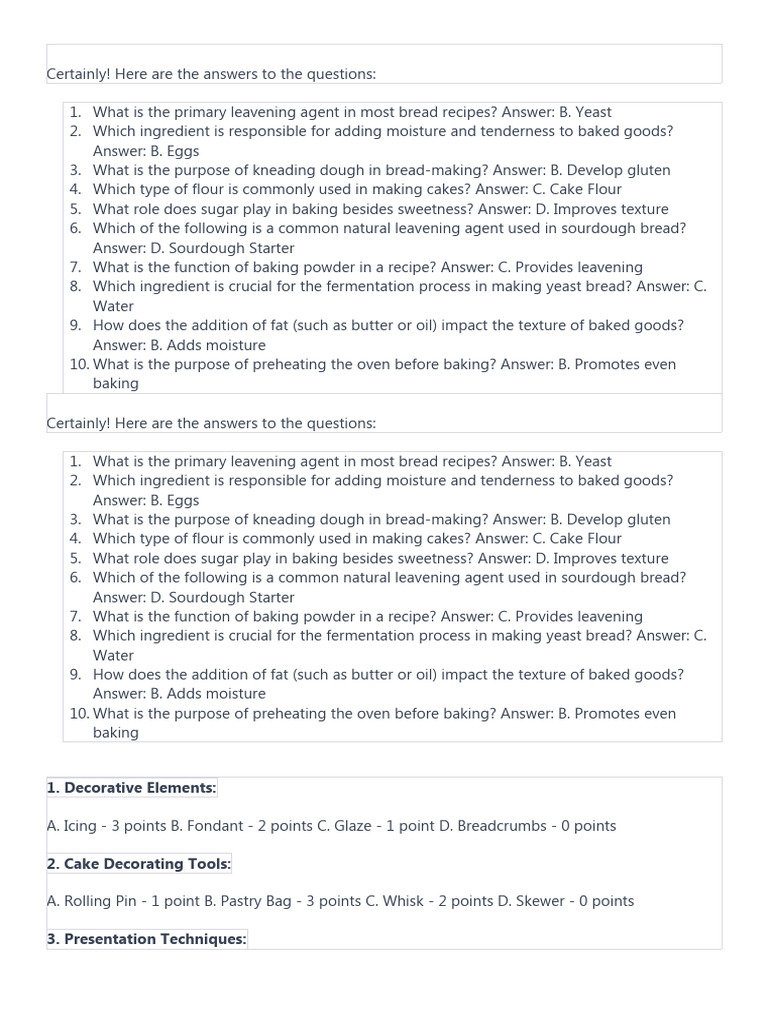 BPP 11 | PDF | Breads | Cakes