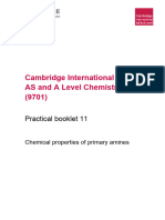 Cambridge International AS and A Level Chemistry (9701) : Practical Booklet 11