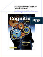 Ebook PDF Cognition 6th Edition by Mark H Ashcraft PDF