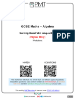 G. Solving Quadratic Inequalities (H) - 2