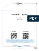 FUNCTIONS Worksheet