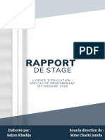 Rapport de Stage Sqlym