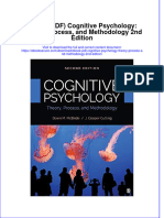 Ebook PDF Cognitive Psychology Theory Process and Methodology 2nd Edition PDF