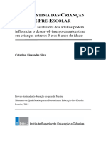 A Autoestima Das Crianças em Idade Pré-Escolar