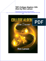 Ebook PDF College Algebra 10th Edition by Ron Larson PDF