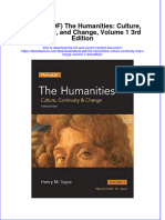Ebook PDF The Humanities Culture Continuity and Change Volume 1 3rd Edition PDF