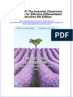 Ebook PDF The Inclusive Classroom Strategies For Effective Differentiated Instruction 6th Edition PDF