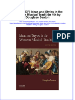 FULL Download Ebook PDF Ideas and Styles in The Western Musical Tradition 4th by Douglass Seaton PDF Ebook