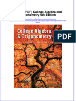 Ebook PDF College Algebra and Trigonometry 6th Edition PDF