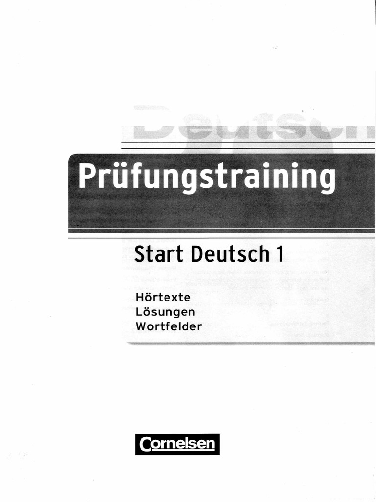 Pruefungstraining start deutsch a1 loesungen pdf pdf