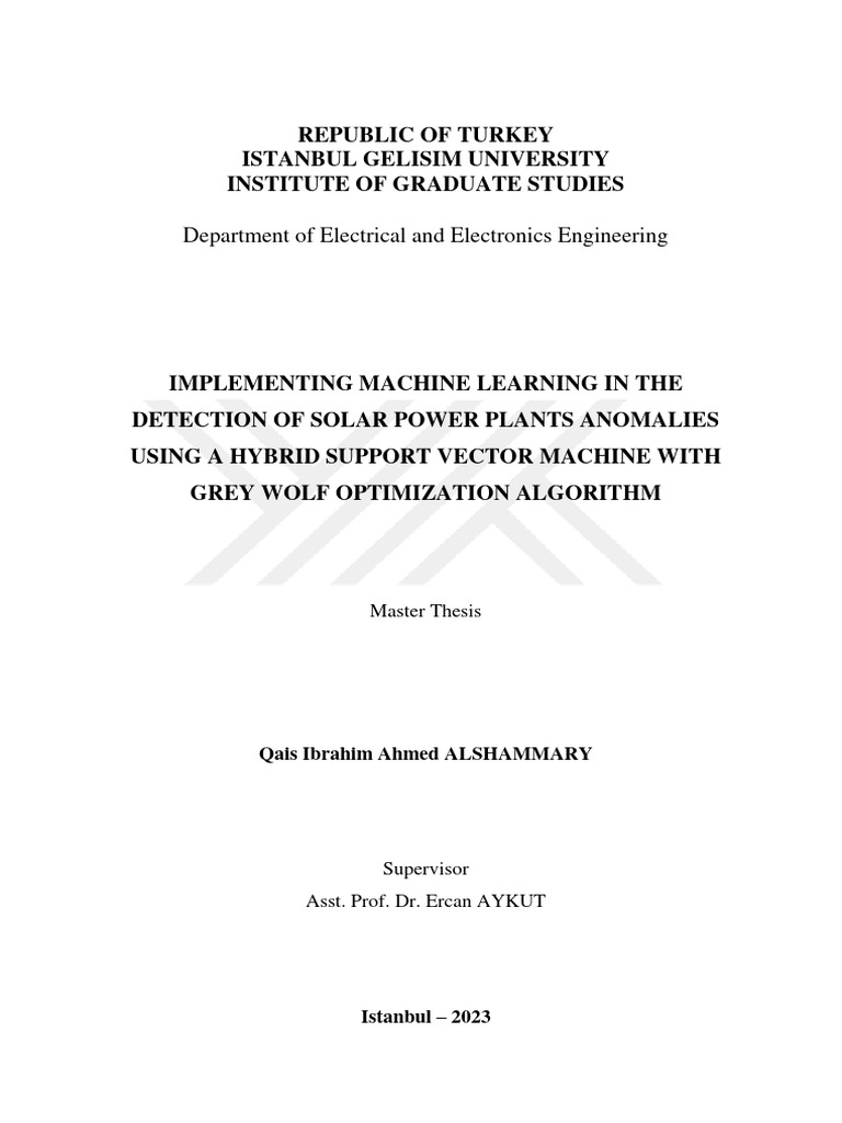 Republic of Turkey Istanbul Gelisim University Institute of Graduate ...