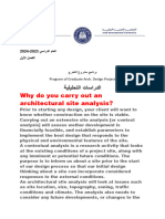 Why Do You Carry Out An Architectural Site Analysis