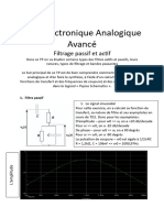 TP de Filtrage Analogique Philippe Uvarov