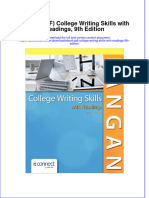 Ebook PDF College Writing Skills With Readings 9th Edition PDF