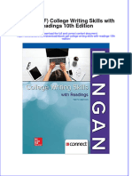 Ebook PDF College Writing Skills With Readings 10th Edition PDF