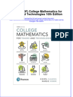 Ebook PDF College Mathematics For Trades and Technologies 10th Edition PDF