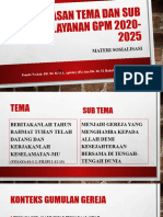 Materi Sosialisasi Tema Dan Sub Tema 2021