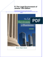 Ebook PDF The Legal Environment of Business 13th Edition PDF